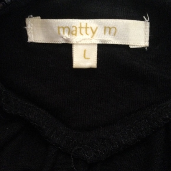 Matty M beaded v-neck front and back large - Picture 5 of 6